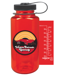 32 Oz. Widemouth Nalgene Fullcolor Uscape Farout - Red