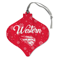 Western Snowflakes Bulb Shaped Ornament