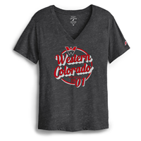Western Retro Boyfriend V Tee - Black
