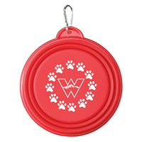Western Collapsible Dog Bowl - Red