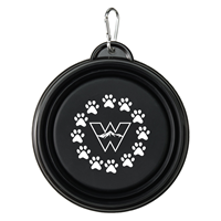 Western Collapsible Dog Bowl - Black