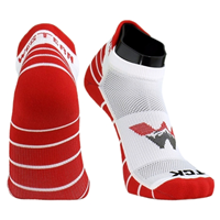 Western Scarlet & White Low Cut Sock