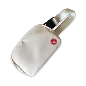 Western Belt Bag With Medallion - Cream