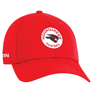Mountaineer Football Aeroshere Velcro Back - Red