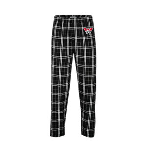 Western Harley Flannel Pajama Pants - Blk/White