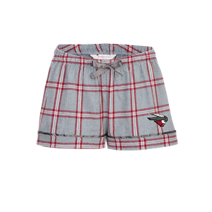 Western Madjack  Ladies Flannel Pajama Shorts - Oxfd Red Tomb