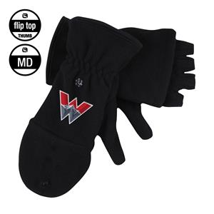 Western W Microfleece Flip-Top Mittens Md