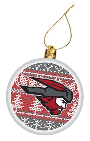 Western Mountaineeers Ugly Sweater White Ornament
