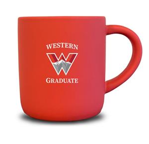 Western Big Red Graduate Mug Soft Touch