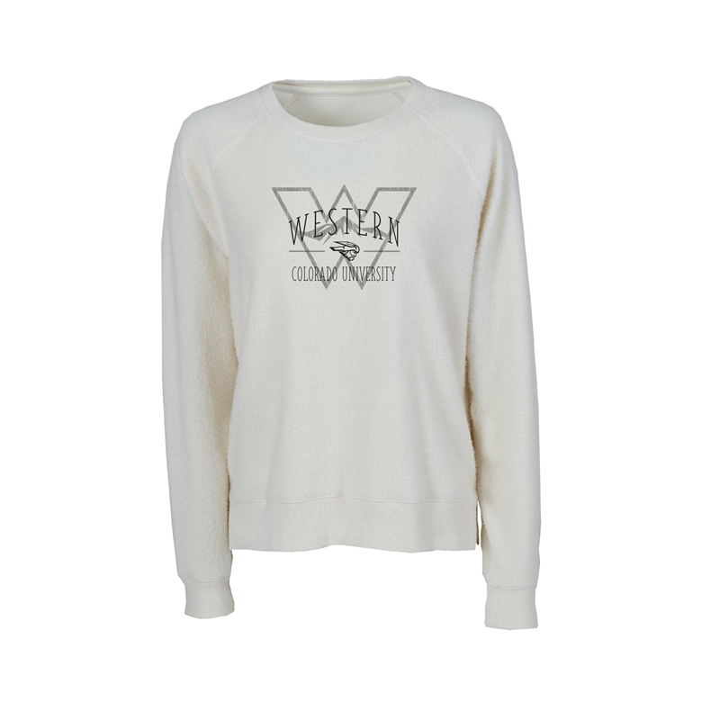 Western Reverse Fleece Out Crew - Natural | Western Colorado 