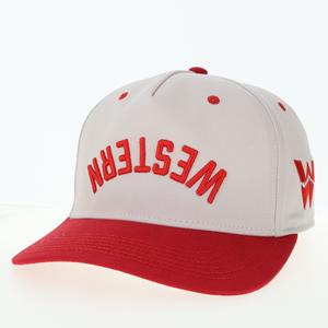 Western Upside Down Hunch Arched Cap - Stone Red