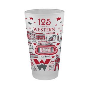  Frosted Pint Glass  - Julia Gash 125 Years Of Western